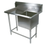 Thumbnail image #1 for John Boos Pro-Bowl 1-Compartment Stainless Steel Sink with Left Drainboard and Legs