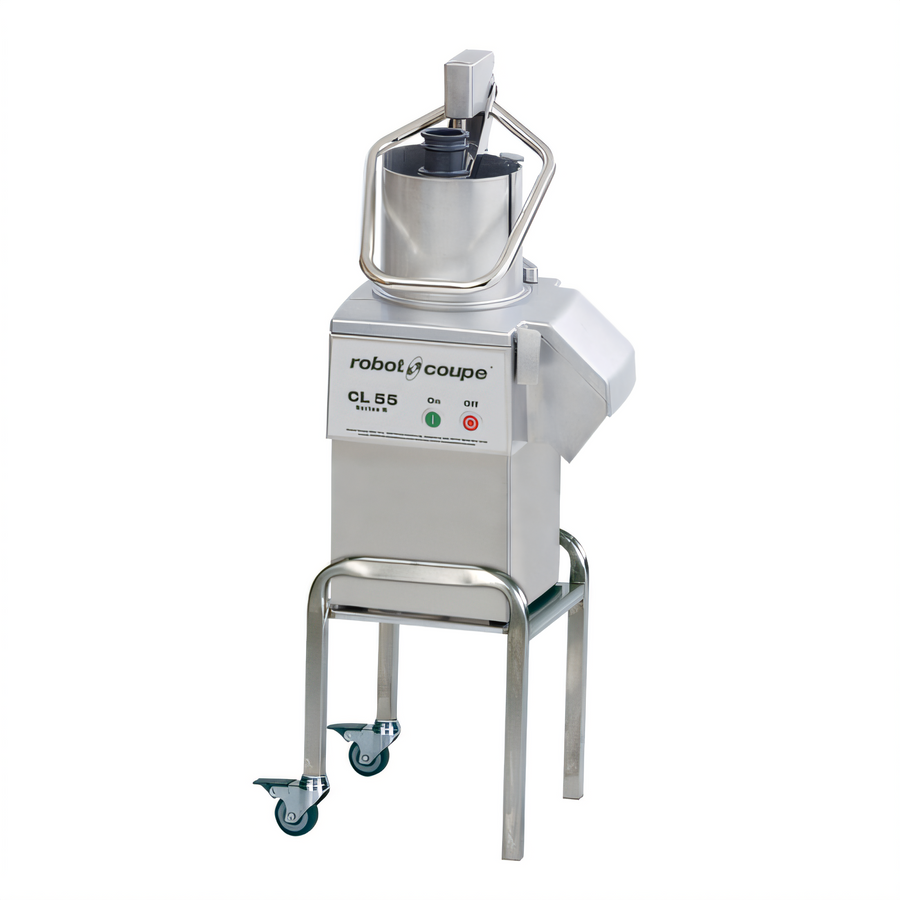 Product image #1 for Robot Coupe CL55E NODISC Commercial Vegetable Prep Machine with Mobile Stand, 2-1/2 HP, 120V