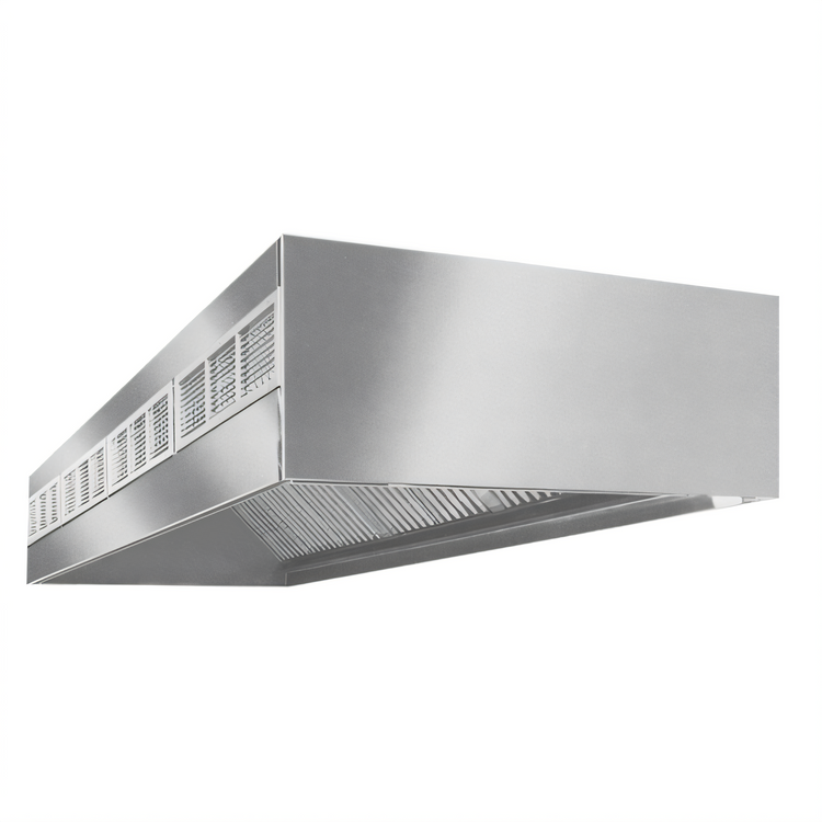 Product image #1 for SpecAir HEF96-144 144" Wall Type Front Discharge Make-Up Air Exhaust Hood