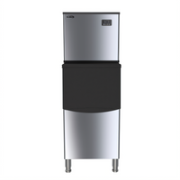 KoolMore CIM-315 25-Inch Wide Freestanding Air-Cooled Commercial Ice Maker with 200 lb Storage Bin, 315 lb/24 Hr Production