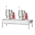 Thumbnail image #1 for Vulcan Dual 12-Gallon Electric Tilting Kettle/Stand Assembly with 64-Inch Stainless Steel Stand