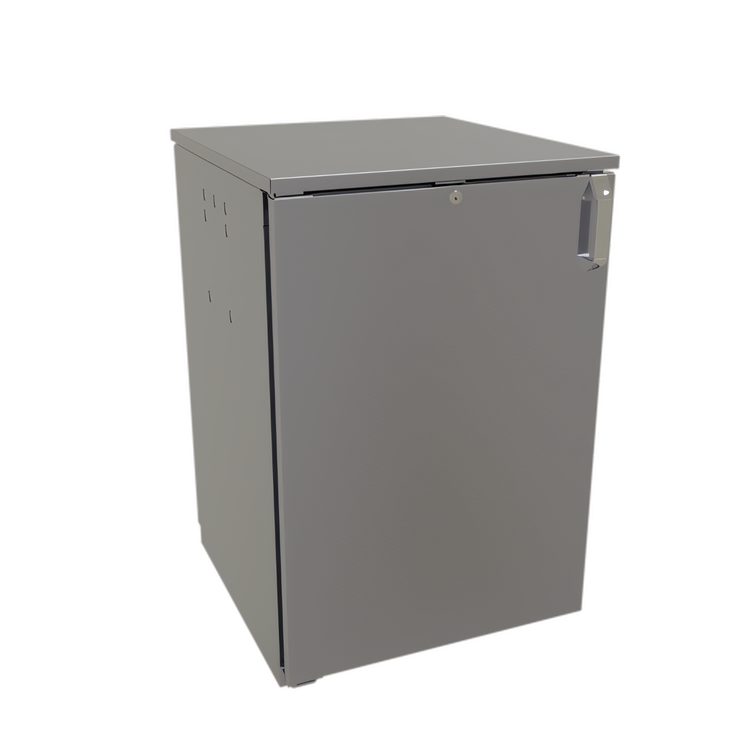 Product image #1 for Glastender CP1RB24 24-Inch Pass-Thru Back Bar Cooler, Remote Refrigeration, 2 Solid Swing Doors