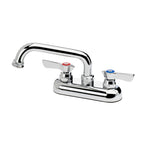 Thumbnail image #1 for Krowne Silver Series 11-450L Laundry Faucet, Deck-Mount, 4" Centers, 6" Swing Spout, Ceramic Valve, Garden Hose Adapter