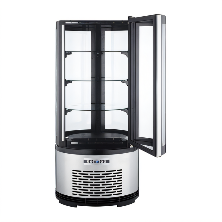 Product image #1 for Black Diamond Countertop Refrigerated Cake Display Case with Rotating Shelves, 19-Inch Wide, 3.53 Cu. Ft.