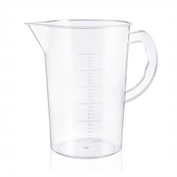 Araven 3.1 Qt Clear Polypropylene Measuring Cup with Handle, Scale, and GN Size Indicator