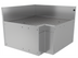 Thumbnail image #1 for Glastender Underbar Inside L-Shape 90° Corner Drainboard, 24-Inch Deep, Stainless Steel, No Legs