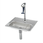 Thumbnail image #1 for T&S Brass B-1230-12 12-Inch Pedestal Glass Filler Water Station with Drip Pan Assembly