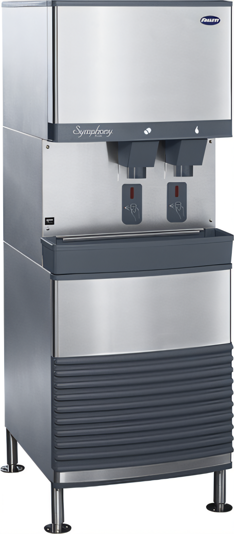 Product image #1 for Follett Symphony Plus 110FB414W-S Freestanding Ice and Water Dispenser, Water-Cooled, SensorSAFE