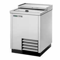 True TD-24-7-S-HC Flat-Top Horizontal Deep-Well Bottle Cooler, 4.5 Cases, Stainless Steel, R290