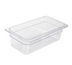 Thumbnail image #1 for Crestware 1/3 Size 4 Inch Deep Clear Polycarbonate Food Pan