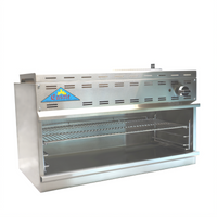 Comstock-Castle 60-Inch Countertop Gas Cheesemelter with Infrared Burners and 3-Position Rack