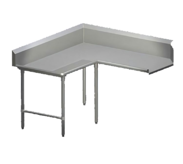 Product image #1 for John Boos Pro-Bowl L-Shaped Corner Clean Dishtable, 60-Inch Machine Side x 84-Inch End Side, Right-to-Left