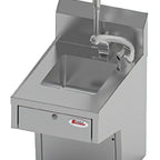 Thumbnail image #1 for Eagle Group HSAP-10-EYE Wall-Mounted ADA Hand Sink, 304 Stainless Steel, Electronic-Eye Faucet, Skirt and Dispensers