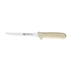 Thumbnail image #1 for Winco Stäl KWP-61 6-Inch Narrow Straight Stiff Stamped High-Carbon Steel Boning Knife with White Polypropylene Handle Case of 36