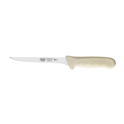 Product image #1 for Stäl 6-Inch Narrow Straight Stiff Boning Knife with White Polypropylene Handle