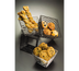 Thumbnail image #1 for Birdnest Square Wire Serving Basket/Riser, 8 x 6 x 4 Inches, Black