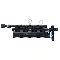 Everpure QC7I Quad Parallel Water Filter Head Manifold Assembly, 3/4 Inch Inlet/Outlet