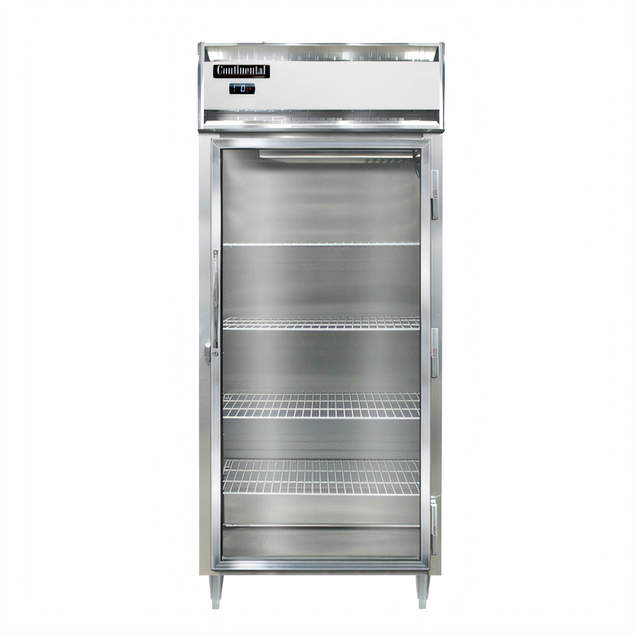 Product image #1 for Continental Refrigerator D1FXNSSGD Designer Line One-Section Extra-Wide Display Reach-In Freezer