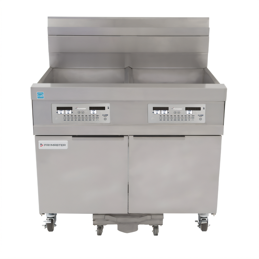 Product image #1 for Frymaster/Dean 1814 Oil Conserving 3-Bay Gas Fryer Battery, 3 x 63 lb., Built-In Filtration