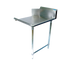 Thumbnail image #1 for BK Resources 48 Inch x 30-3/8 Inch Straight Clean Dish Table, Right-Hand, 10 Inch Backsplash, Galvanized Legs