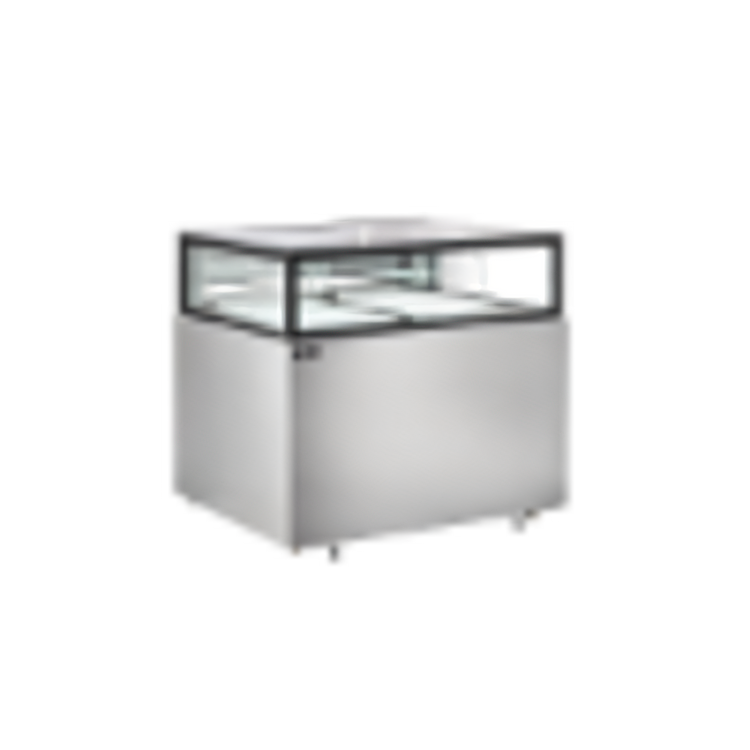 Product image #1 for Omcan 48-Inch Full-Service Flat Top Refrigerated Bakery Display Showcase with Straight Glass Front and Sides