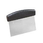 Thumbnail image #1 for American Metalcraft DSP6705 Dough Cutter/Scraper, 6-Inch Stainless Steel Blade, Plastic Handle, Rounded Corner Case of 120