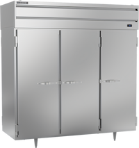 Beverage-Air P-Series PRD3HC-1AS Three-Section Pass-Thru Reach-In Refrigerator, 6 Solid Doors, 73.99 Cu. Ft., Top-Mounted Self-Contained Refrigeration
