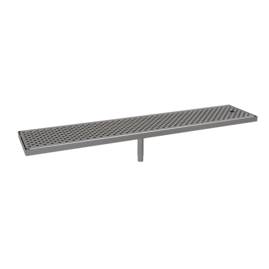 Product image #1 for Glastender Stainless Steel Surface Mount Drain Pan, 38 Inch W x 8 Inch D x 1 Inch H