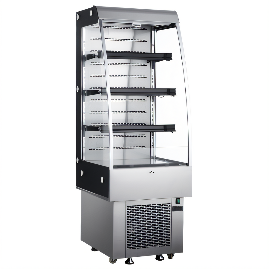 Product image #1 for Black Diamond 24-Inch Vertical Air Curtain Merchandiser Open-Air Cooler, 8.8 Cu. Ft., Stainless Steel