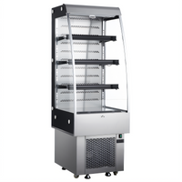 Black Diamond 24-Inch Vertical Air Curtain Merchandiser Open-Air Cooler, 8.8 Cu. Ft., Stainless Steel