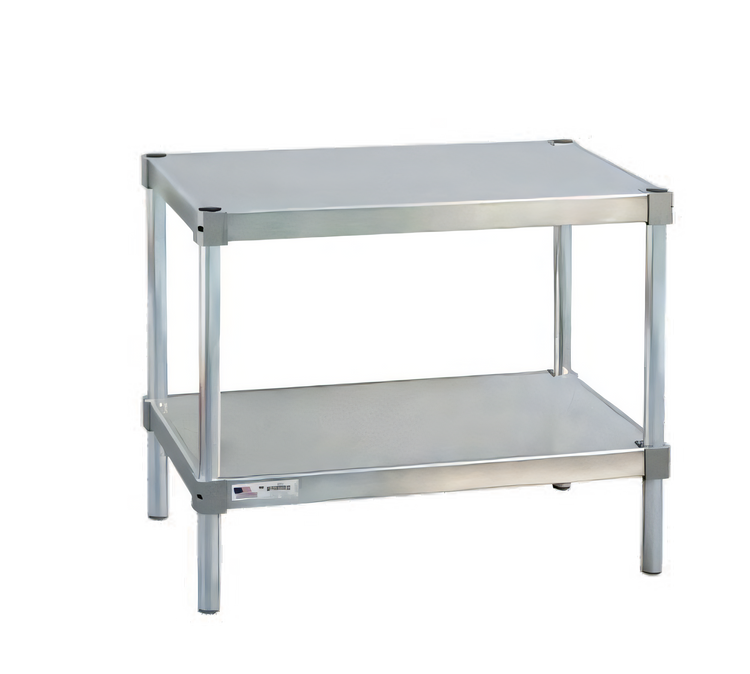 Product image #1 for New Age Stationary Modular Aluminum Equipment Stand with 2 Adjustable Solid Shelves, 24 x 15 x 36 Inches