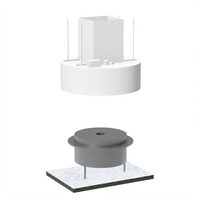 Avtec SimpleSpec Round Island Type I Display Cooking Hood, 72-Inch Diameter x 24-Inch High
