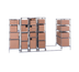 Thumbnail image #1 for MetroMax iQ qwikTRAK Double-Deep Track Shelving Intermediate Unit Kit, 74-Inch Polymer Posts