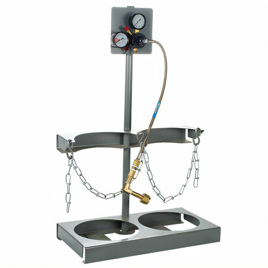 Product image #1 for BUNN CO2 Tank Rack Kit for Two 20 lb Cylinders with Primary Regulator