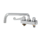 Thumbnail image #1 for T&S Brass equip 5F-4CWX10 4-Inch Centers Deck-Mount Workboard Faucet with 10-Inch Swing Spout, Ceramic Valves, Low-Lead