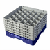 Thumbnail image #2 for Cambro Camrack Full Size 30-Compartment Glass Rack with 5 Soft Gray Extenders, Navy Blue