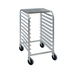 Thumbnail image #1 for Cres Cor Half-Height Knock Down Mobile Utility Pan Rack, 10-Pan Capacity, 18 x 26 Inch Pans, 5-Inch Swivel Casters