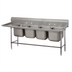 Thumbnail image #1 for Advance Tabco Regaline 4-Compartment Sink with Left-Hand Drainboard, 20