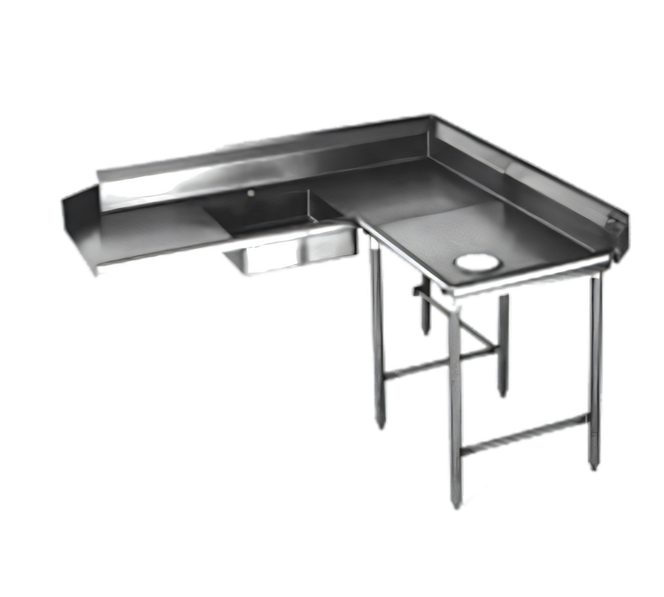 Product image #1 for Eagle Group Corner Soiled Dishtable, 120-Inch x 60-Inch, Right-to-Left, 16/430 Stainless Steel