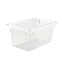 Winco PFSH-9 Half-Size Clear Polycarbonate Food Storage Box, 5 Gallon