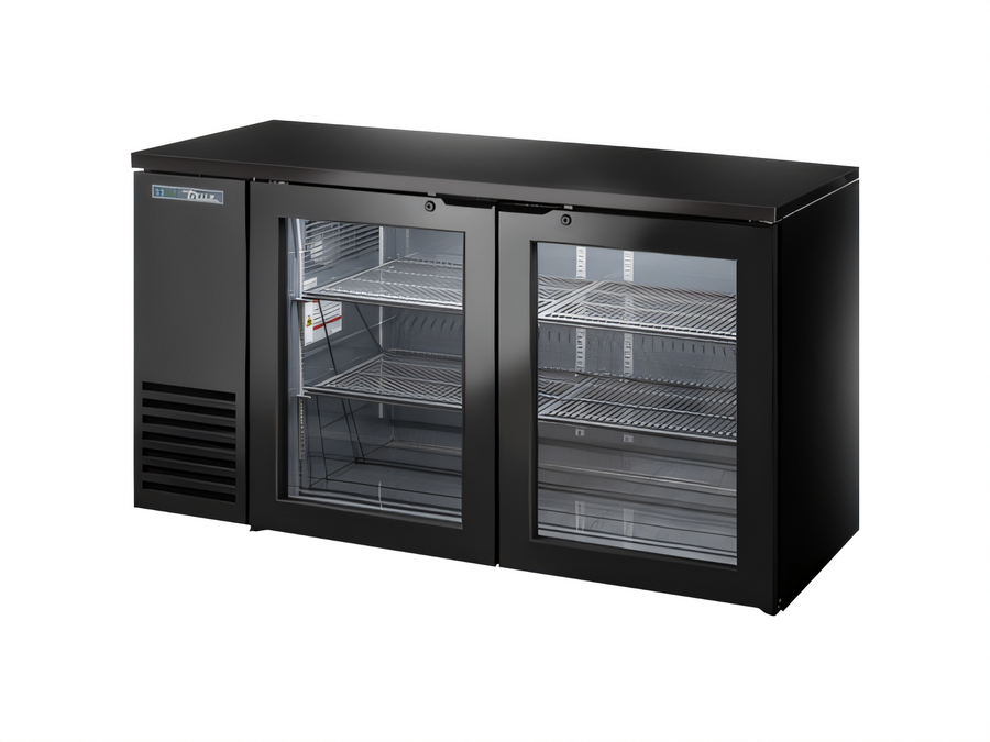 Product image #1 for True Mfg. - General Foodservice TBB24-60-2G-Z1-BST-B-1 Back Bar Coolers