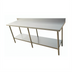 Thumbnail image #1 for 96-Inch x 30-Inch Stainless Steel Work Table with 4-Inch Backsplash and Undershelf
