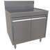 Thumbnail image #1 for Glastender DBCB-30 Stainless Steel Underbar Drainboard Cabinet Base with Hinged Doors, 30 Inch W x 24 Inch D