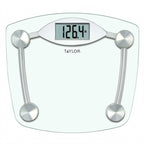 Thumbnail image #1 for Taylor Precision 75064192 Digital Bath Scale, 400 lb Capacity, Tempered Glass Platform, Clear Case of 2