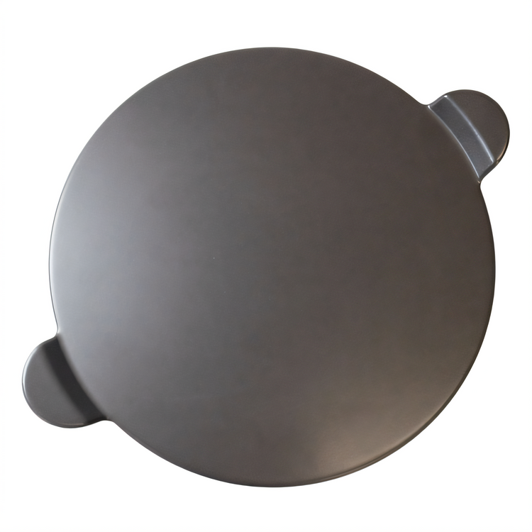Product image #1 for Old Stone 15-Inch Round Glazed Grey Pizza Baking Stone with Handles