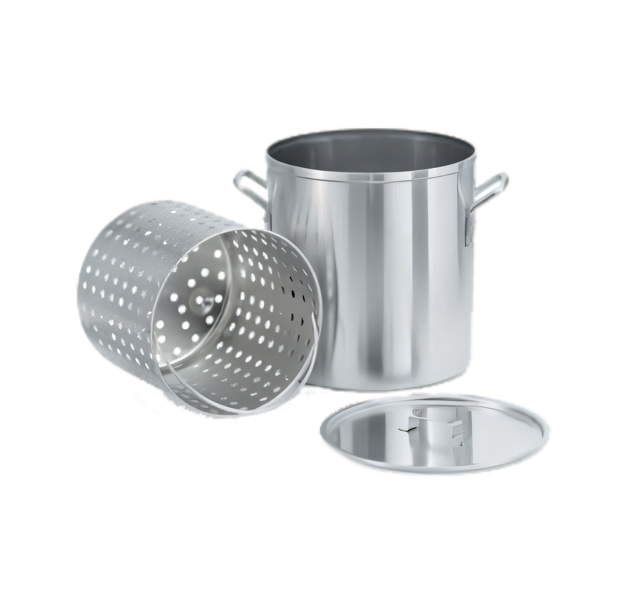 Product image #1 for Vollrath Wear-Ever 3004 Series Aluminum Seafood Steamer Boiler/Fryer Set