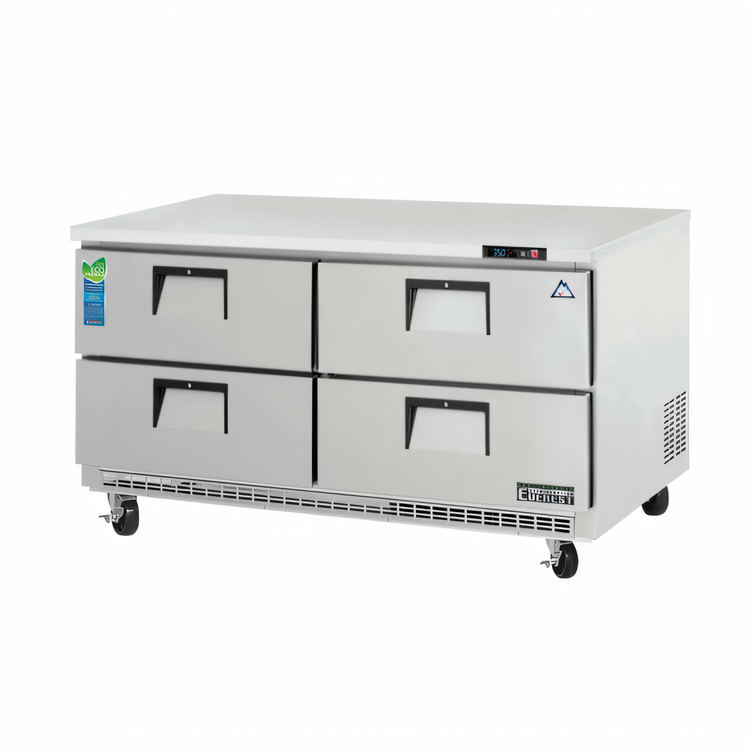 Product image #1 for Everest ETBWR2-D4 Two-Section Drawered Undercounter/Worktop Refrigerator, 18 Cu. Ft., 4 Drawers