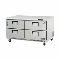 Everest ETBWR2-D4 Two-Section Drawered Undercounter/Worktop Refrigerator, 18 Cu. Ft., 4 Drawers