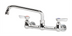 Thumbnail image #1 for Splash-Mounted Commercial Faucet with 8-Inch Centers and 8-Inch Swing Spout