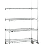 Thumbnail image #1 for Metro Super Erecta SA-1842C-80-M5 Super Adjustable Mobile Wire Shelving Unit, 42"W x 18"D x 80"H, 800 lb. capacity per shelf, 1200 lb. capacity per